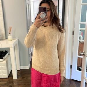 J Crew Summer Weight Textured Cotton Sweater